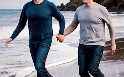 画面太美不敢看 马斯克、扎克伯格竟在海边牵手散步？